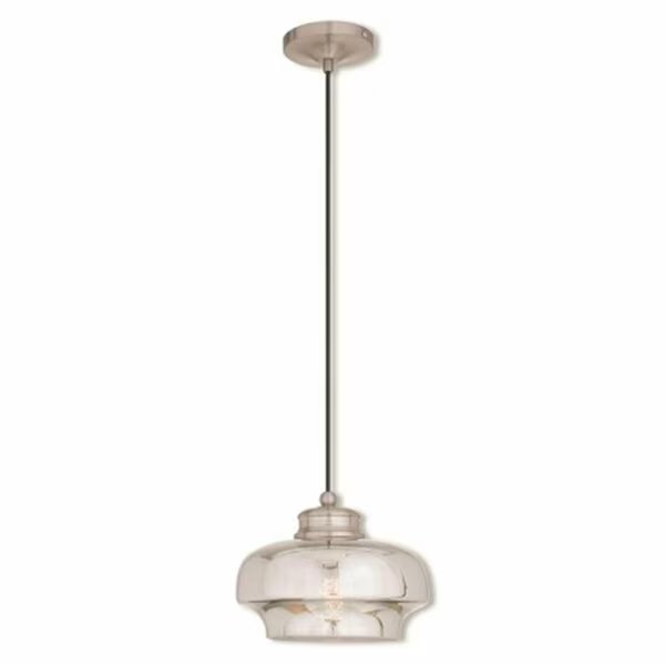 Brushed Nickel Mini Pendant Light, 9 - 80 in., Permatex, Mfr#: 40607-91